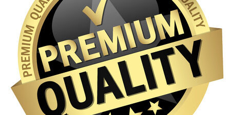 40919552 – round button with banner and text premium quality